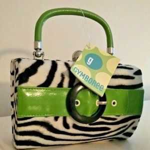 Gymboree Clasp MOD ZEBRA Collectors Item plush mini purse buckle girls women
